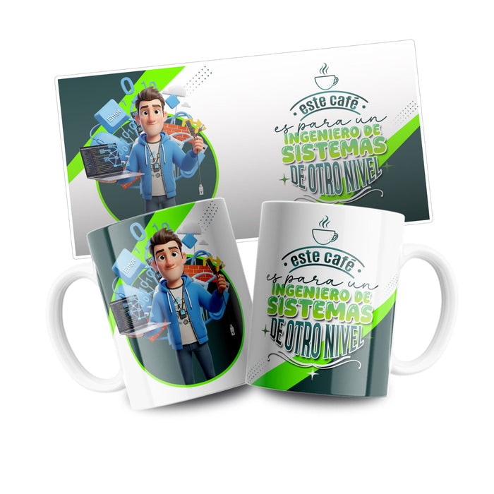Mug Profesión 11 Oz Ingeniero de Sistemas x 1 Unidad