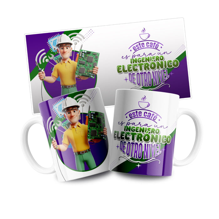 Mug Profesión 11 Oz Ingeniero Eléctronico x 1 Unidad