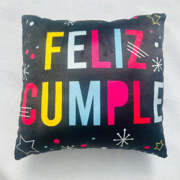 Cojin Mediano Feliz Cumpleaños Ref. 2 x 1 Unidad