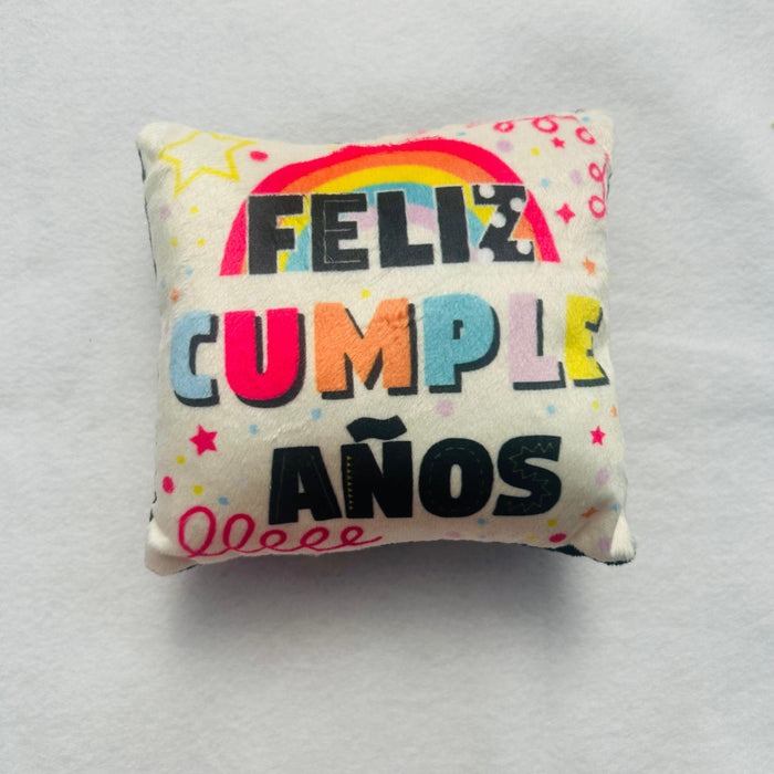 Cojin Pequeño Feliz Cumpleaños Ref 2 x 1 Unidad