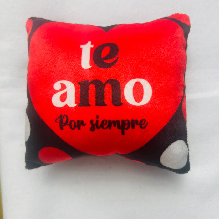 Cojin Pequeño Te Amo Por Siempre x 1 Unidad
