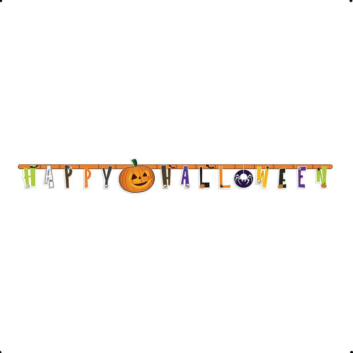 Cartel Letras Happy Halloween 1.9 M X 1 Sempertex