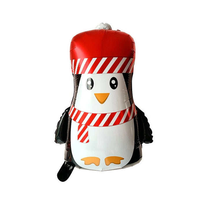Globo Metalizado Pinguino de Navidad 10" x 1 Unidad
