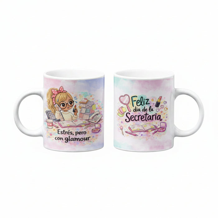Mug Feliz Dia De La Secretaria 11 Oz Ref. 8 x 1 Unidad