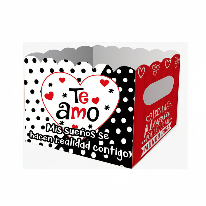 Caja Ancheta Grande Te Amo Mis Sueños Se Hacen Realidad Contigo  x 1 unidad