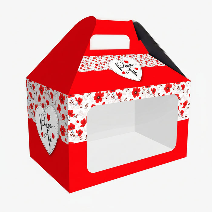 Caja Feliz Pequeña Acetato Para Ti Flores x 1 Unidad