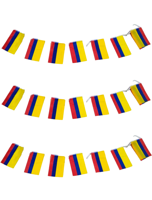 Banderin Colombia 15 Mt x 1 Unidad