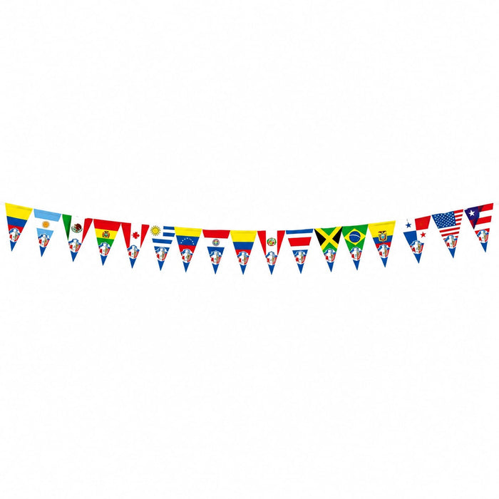 Banderin 18 banderas 4 mts x 1 Unidad