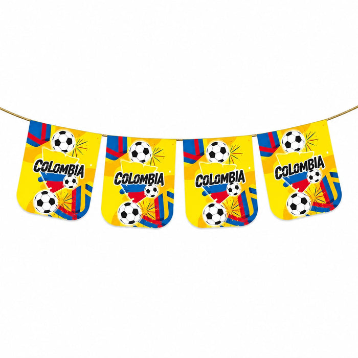 Banderin Redondo Colombia 1.80 mts Ref. 3 x 1 Unidad