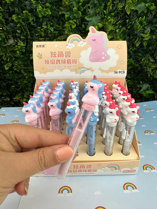 Borrador de esfero Unicornio Rosado x 1