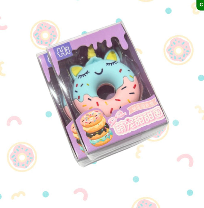 Borrador en Forma de Dona Unicornio Azul X 1