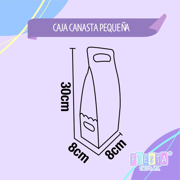 Caja Canasta Pequeña Corbata x 1 Unidad