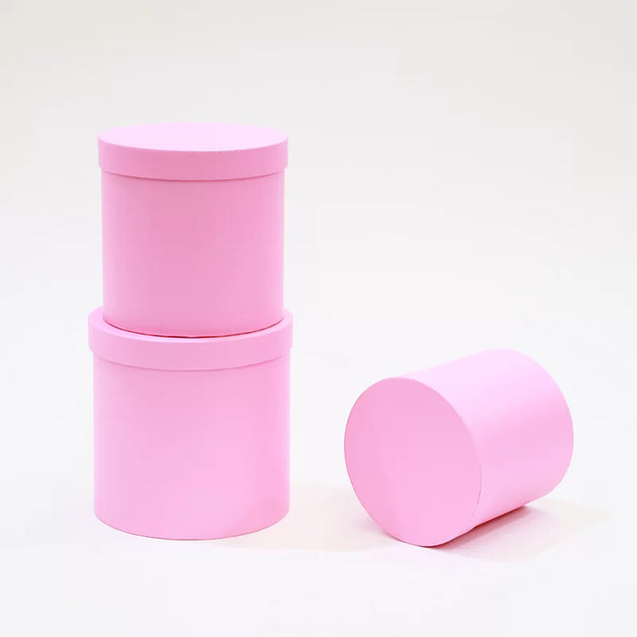 Caja Cilindro Grande Rosada x 1 Unidad