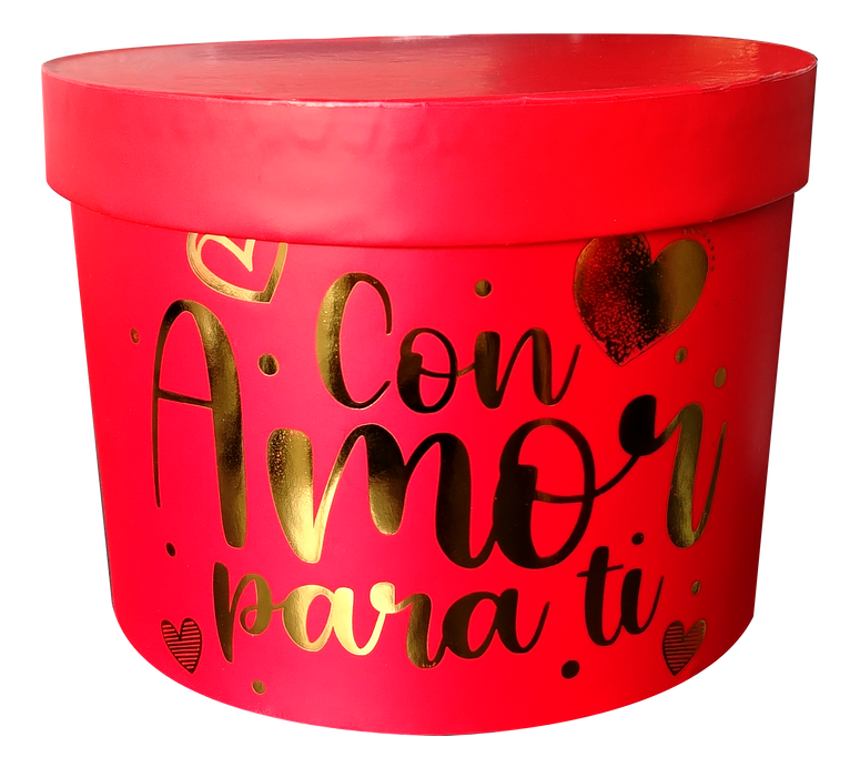 Caja Cilindro Grande Roja Elite x 1 Unidad