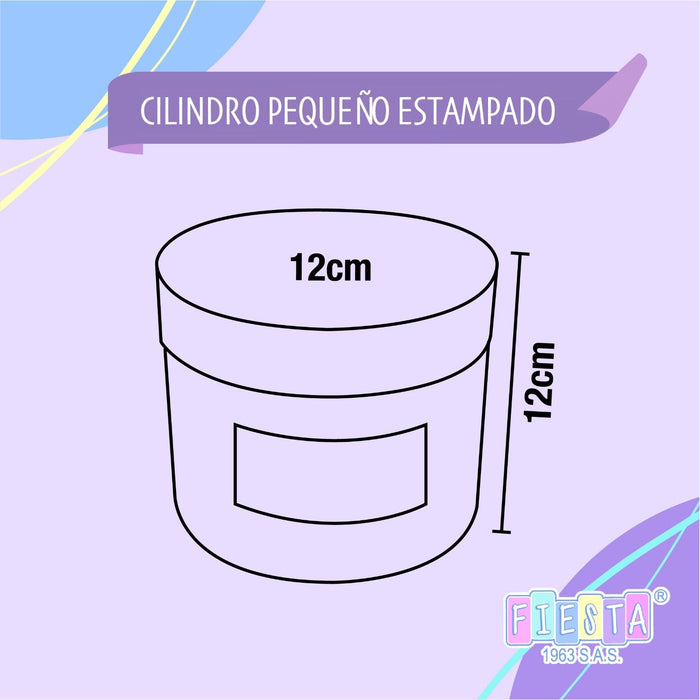 Caja Cilindro Pequeña Roja Elite x 1 Unidad