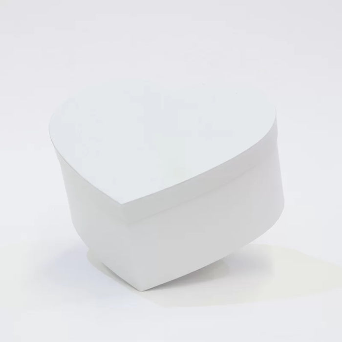 Caja Corazon Grande Blanca x 1 Unidad