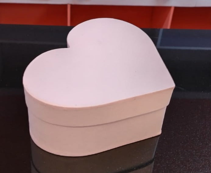 Caja Corazon Grande Blanca x 1 Unidad