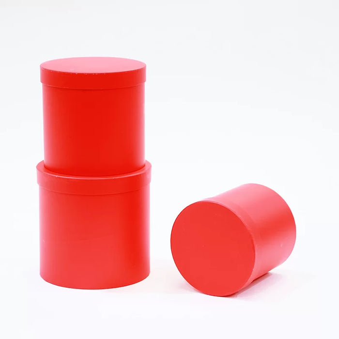 Caja Cilindro Mediana Roja x 1 Unidad