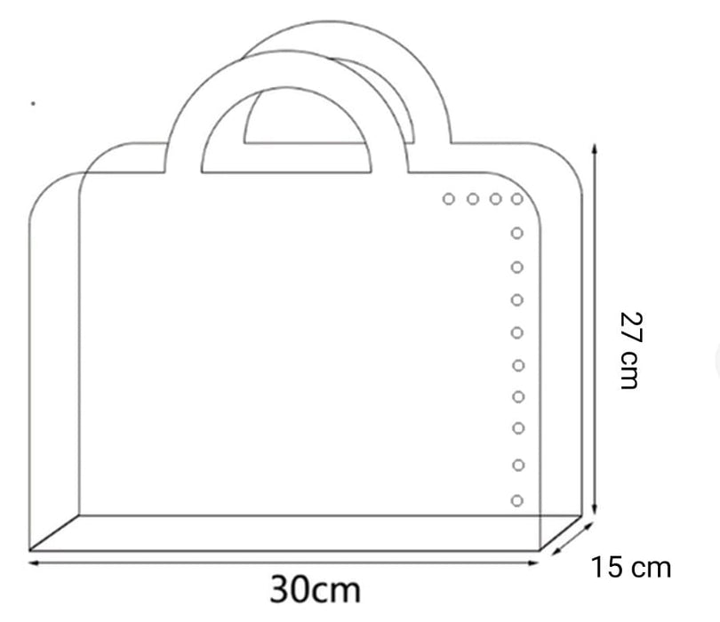 Caja Cartera en Acetato Transparente Ref. 4 x 1 Unidad
