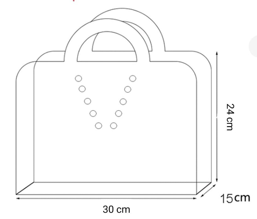 Caja Cartera en Acetato Transparente Ref. 3 x 1 Unidad