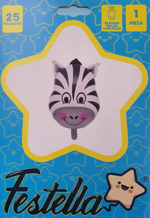 Globo Animalito Cebra 25" Festella