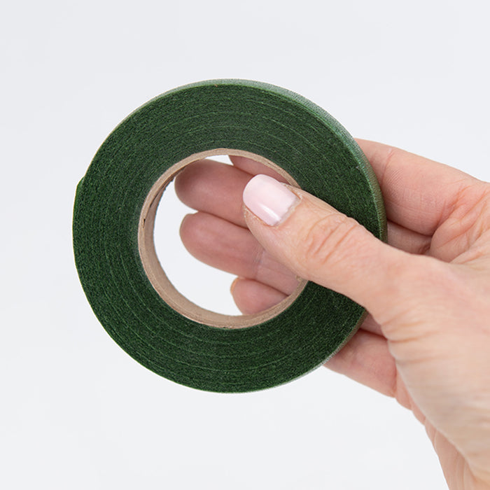 Cinta Floral Tape Verde 1 cm de ancho x 27 mt x 1 Unidad