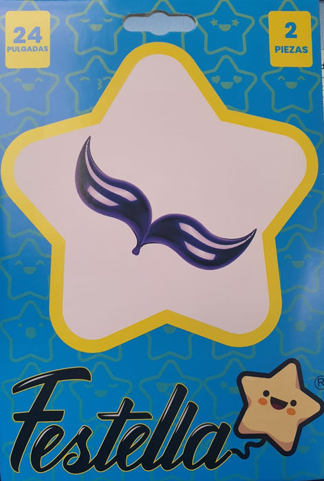 Globos Cola de Sirena Curves 24" Morado x 2