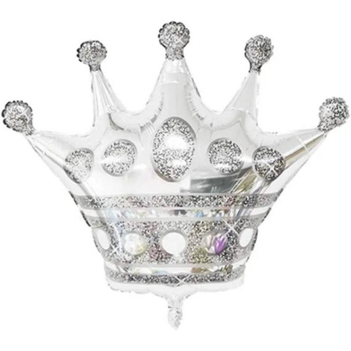 Globo Metalizado Corona Plateada 29" Festella