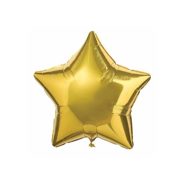 Globo Estrella Dorada 5" X Unidad Festella