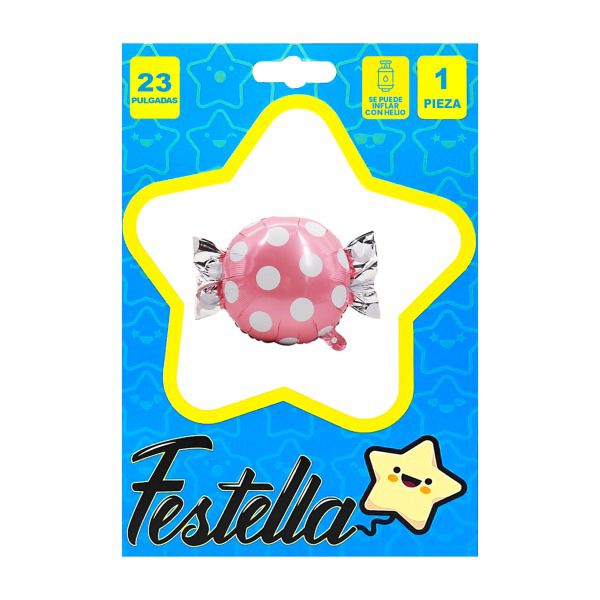 Globo Metalizado Dulce Rosado 23" Festella