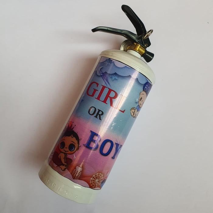 Extintor Pequeño Revelador de Genero Niño