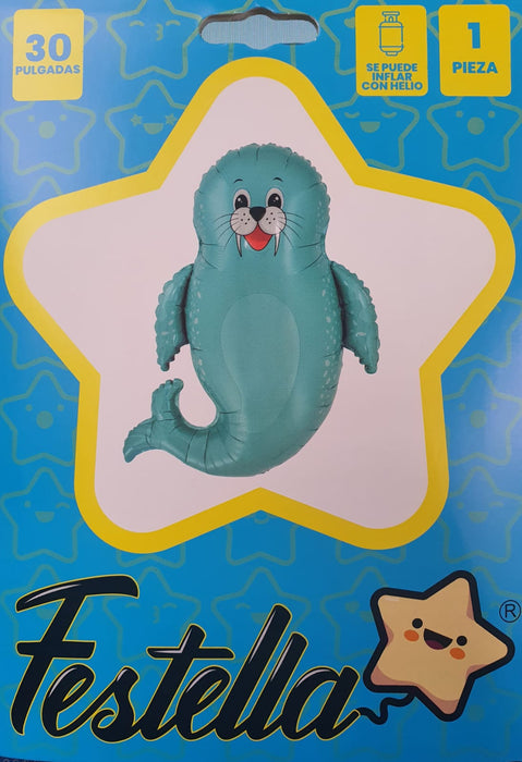 Globo Animalitos Marinos Foca 30" Festella