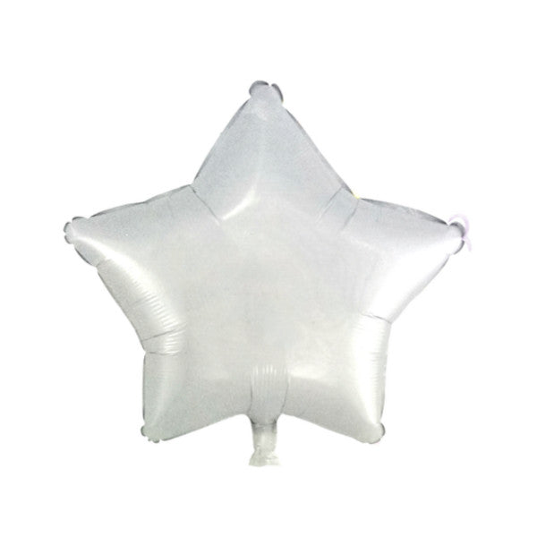 Globo Estrella Blanca 10" X Unidad