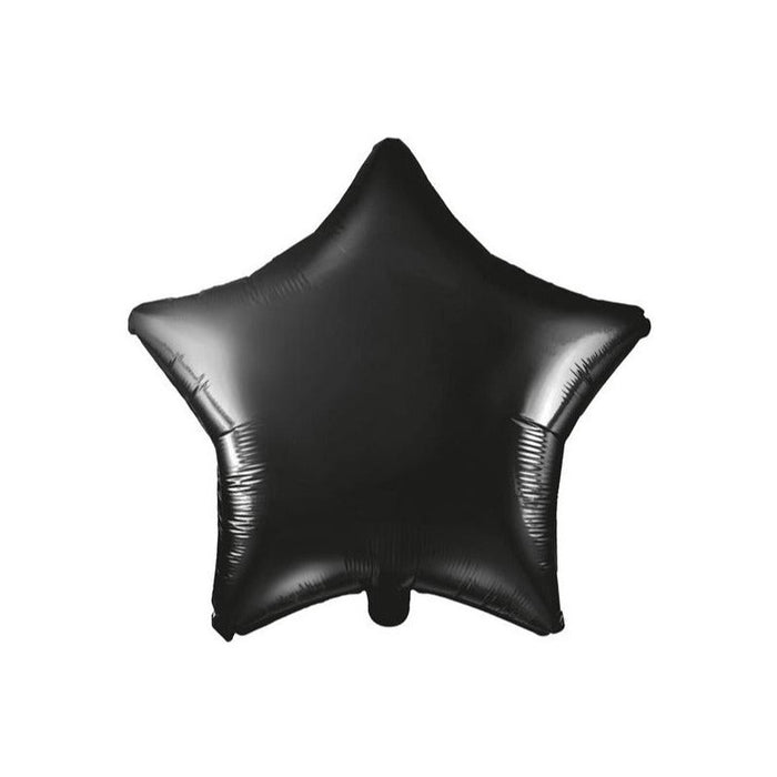 Globo Estrella Negro 5" X Unidad Festella
