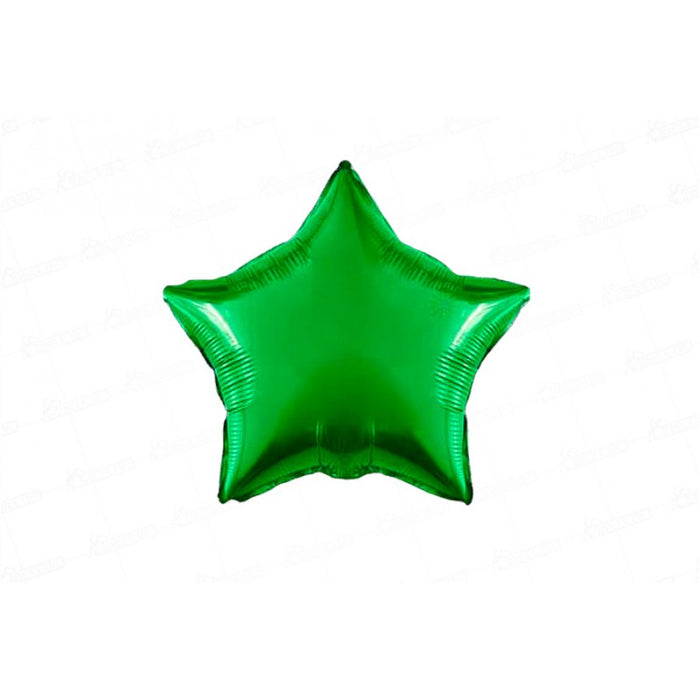 Globo Estrella Verde 10" X Unidad Festella