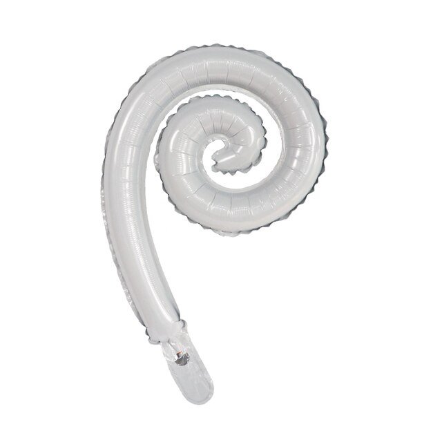 Globo Kurly Espiral Blanco 14" Kaleidoscope