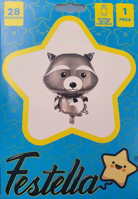 Globo Animalito Mapache 28" Festella