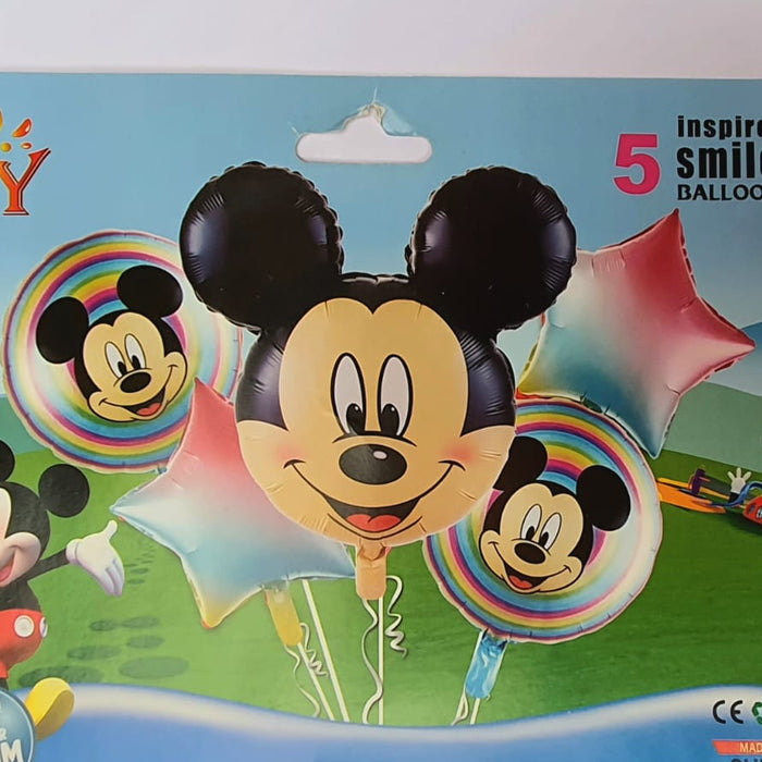 Bouquet Mickey Mouse Estrellas Multicolor X 5 Piezas