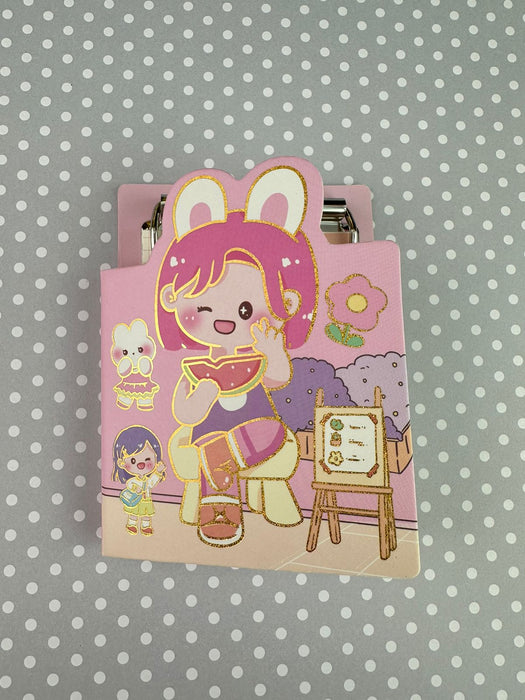 Mini agenda para Notas Clip Rosa x 1