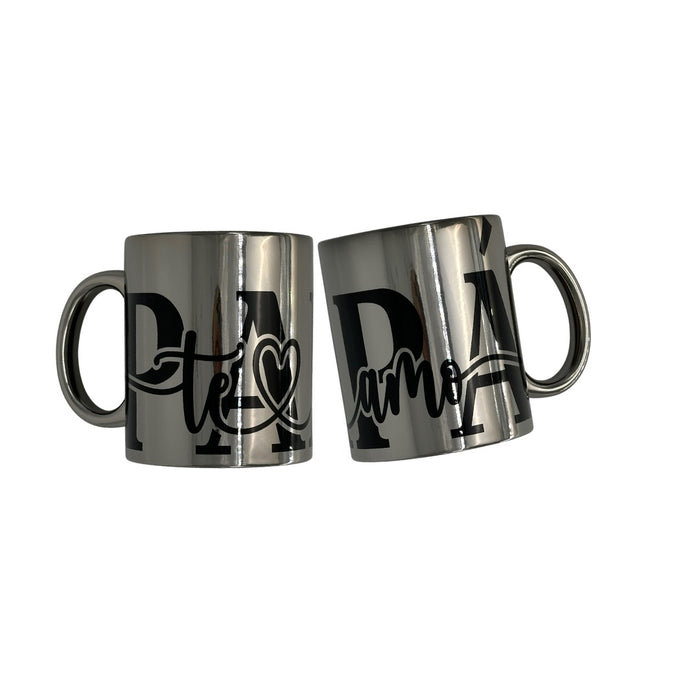 Mug Plateado Espejo  Padre 11 Oz Ref. 2 x 1 Unidad
