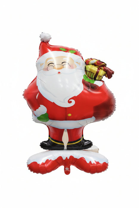 Globo Foil Con Base Papa Noel 3D  48"