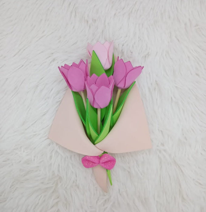 Pin ramo de tulipanes paq x 1