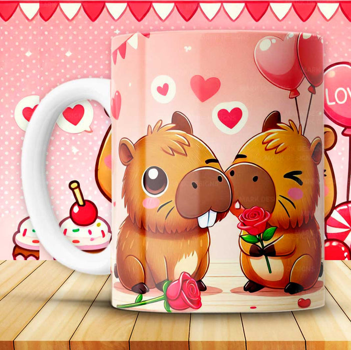 Mug San Valentin Capibara 11 Oz Ref. 43 x 1 Unidad