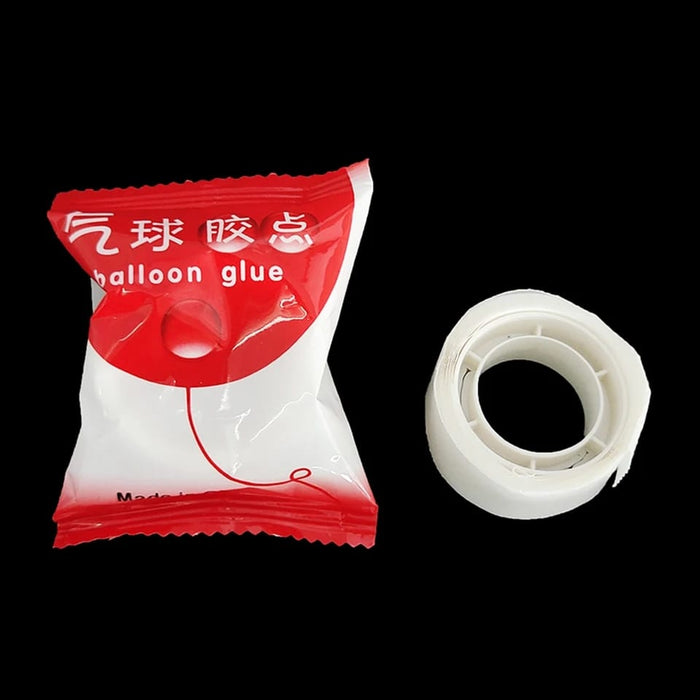 Tira de Adhesivo para globos Rollo x 100 Linea economica Paquete x 25