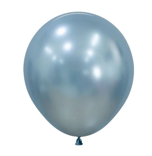 Globo Azul Artico Silk 18 x 6 Unidades