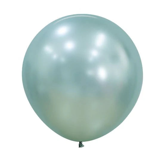 UNIDAD De Globo Verde Menta Silk R24 x UNIDAD