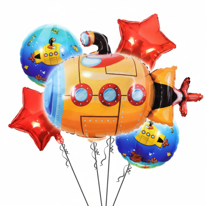 Bouquet de Globos Submarino x 5 Piezas