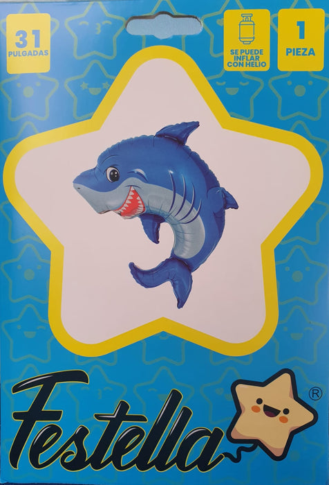 Globo Animalitos Marinos Tiburón 31" Festella