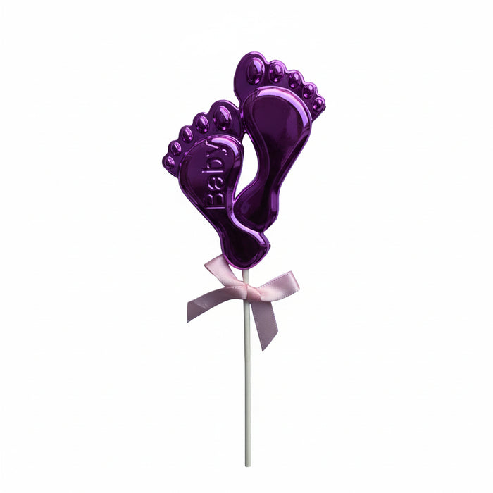 Topper para Torta Baby Shower Pies de Bebe Rosado X Unidad
