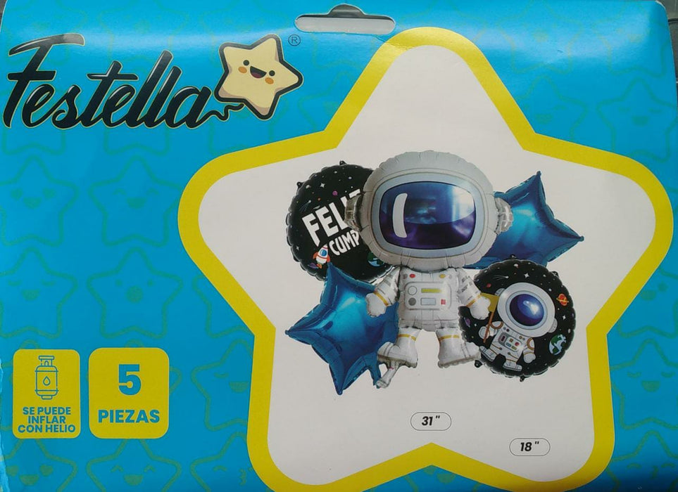 Bouquet Astronauta x 5 piezas REF 2